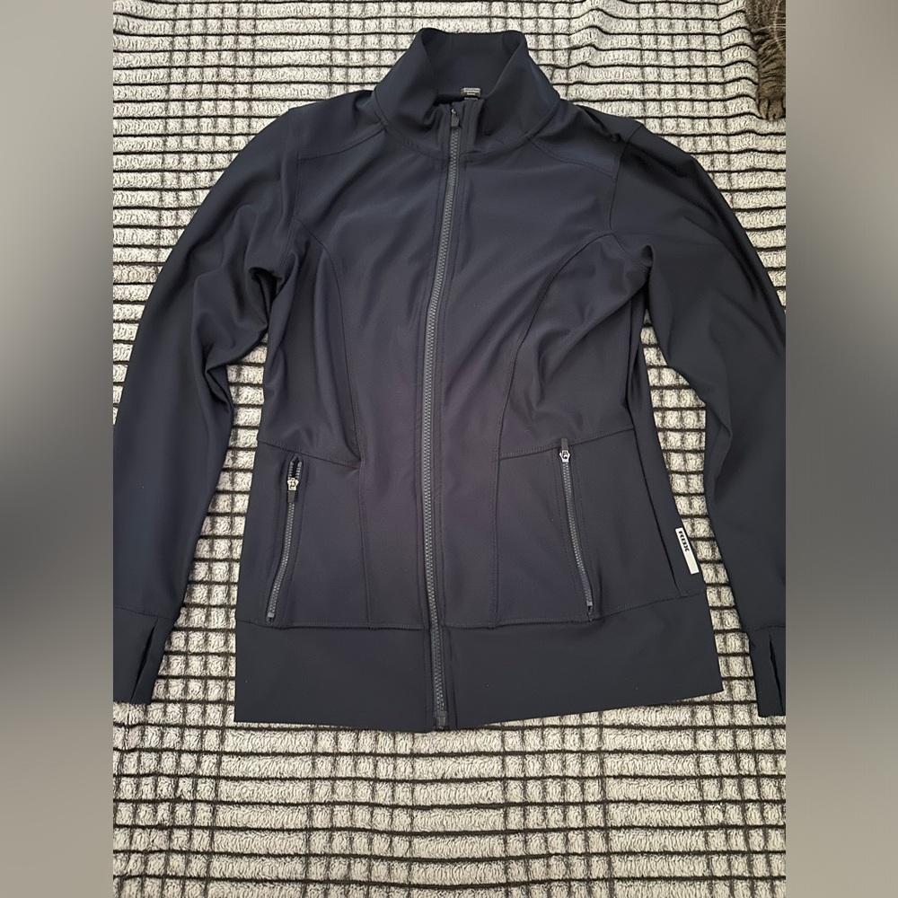 Navy blue workout jacket